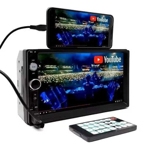 Central Multimidia Espelhamento Mp5 2din 7 Bluetooth Usb Fm - Foto 2