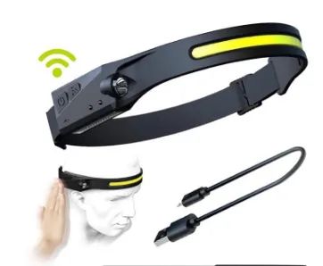 Lanterna de Cabeça Recarregável Led com sensor - Foto 3