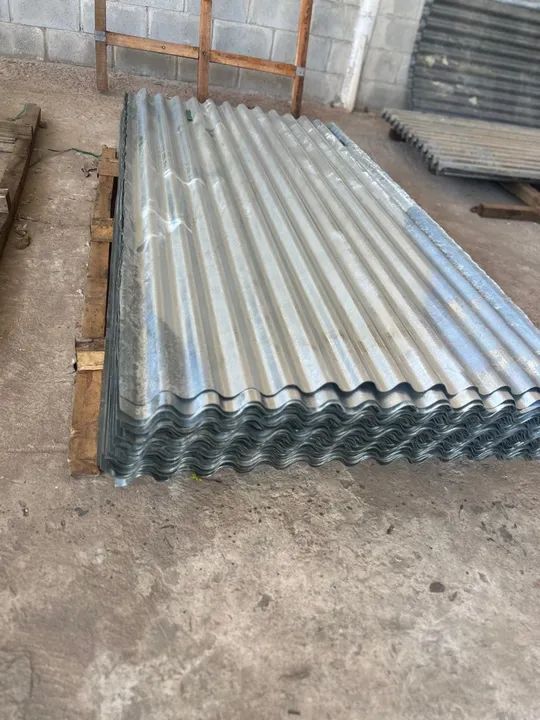 Chapas de Telhado Galvanizadas 3,00x1,00 3,00x1,20 2,00x1,20  - Foto 2