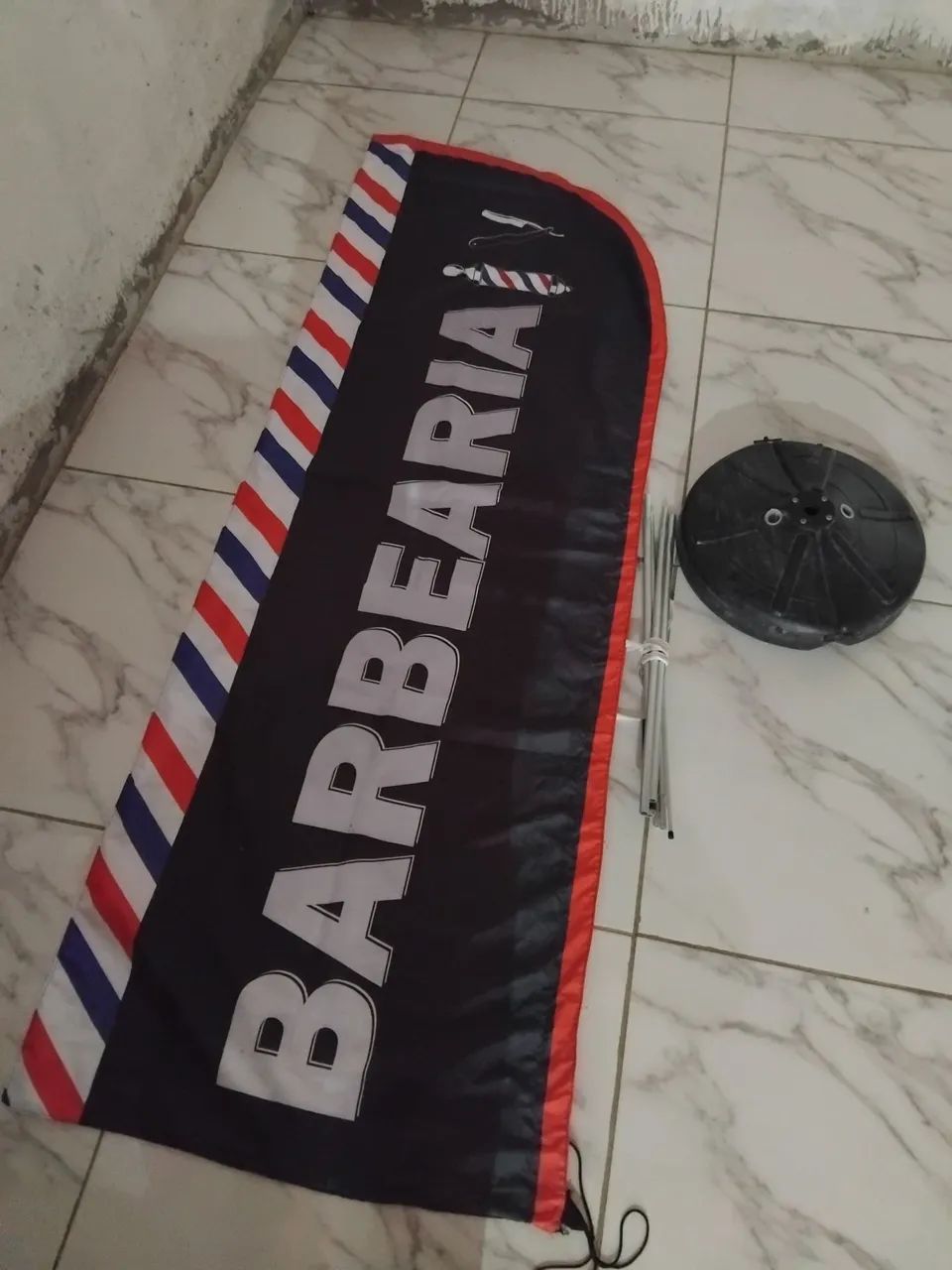 Banner wind barbearia 