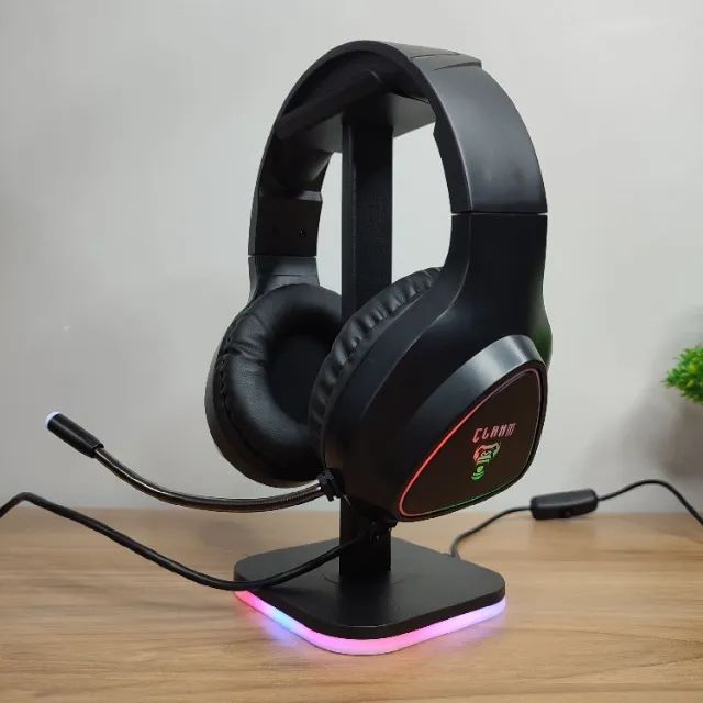 Promoção Headset Gamer RGB Snow Mount Clanm - Foto 4