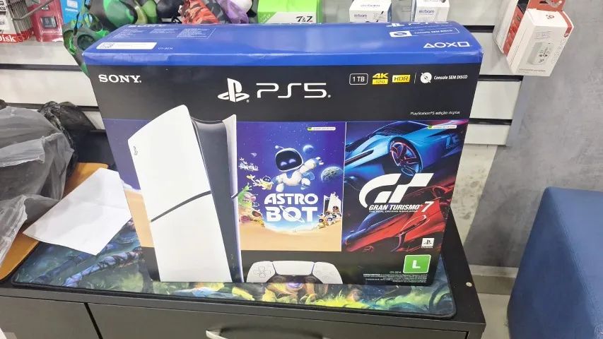 Playstation 5 slim digital - 2 anos de garantia - novo- aceito seu usado - Foto 3