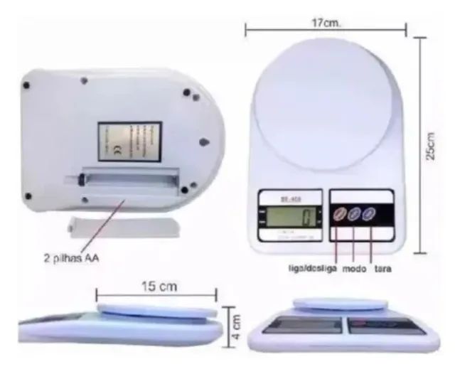  Balança Digital Cozinha Até 10 Kg + Termômetro Culinário Top   Arduino Automação COD-AP96 - Foto 2