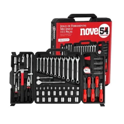 Jogo De Ferramentas Com 110 Peças Maleta Nove54 - Ferramentas de
