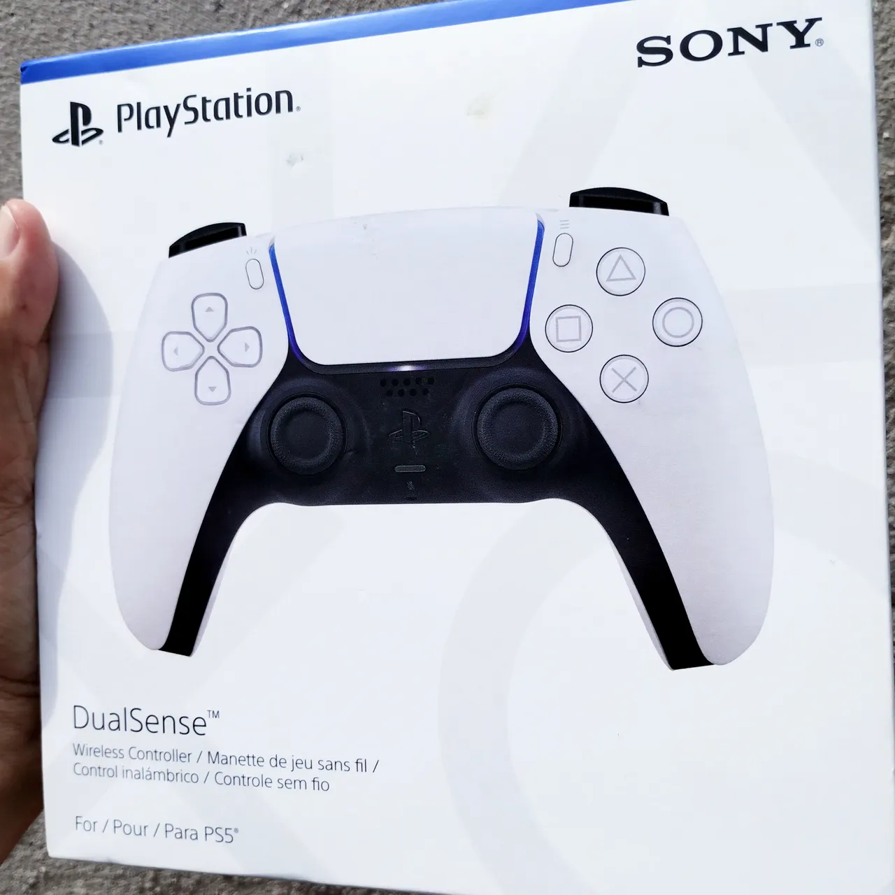 controle ps5 original lacrado branco dualsense