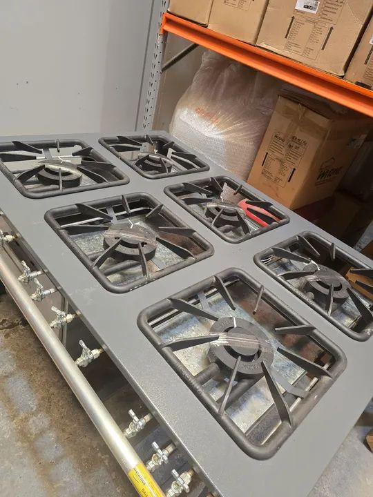 Fogão Industrial 6 bocas 40x40 Queimadores Duplos Com Forno - Foto 4