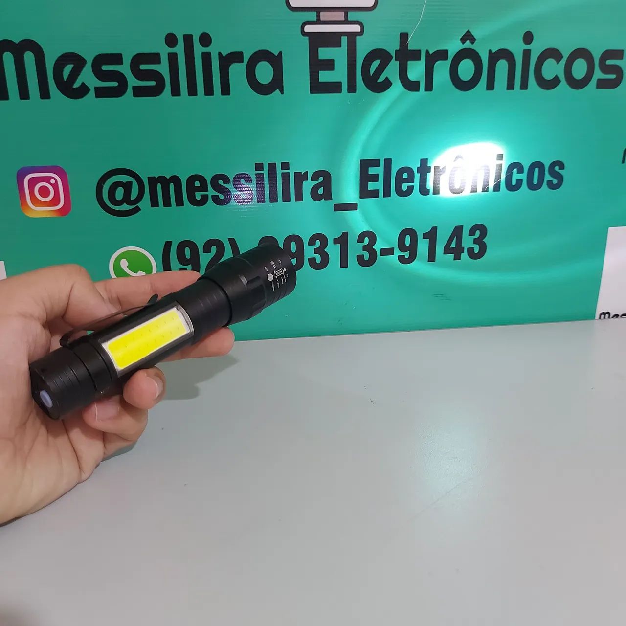 Lanterna Recarregável USB - Acampamento - Foto 4