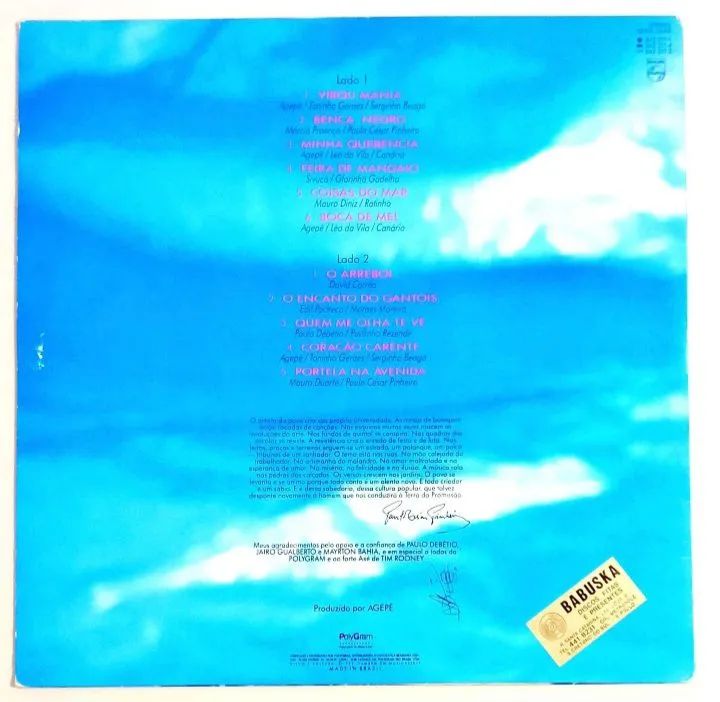 Disco de Vinil Agepê - Cultura Popular (1989) - Foto 2