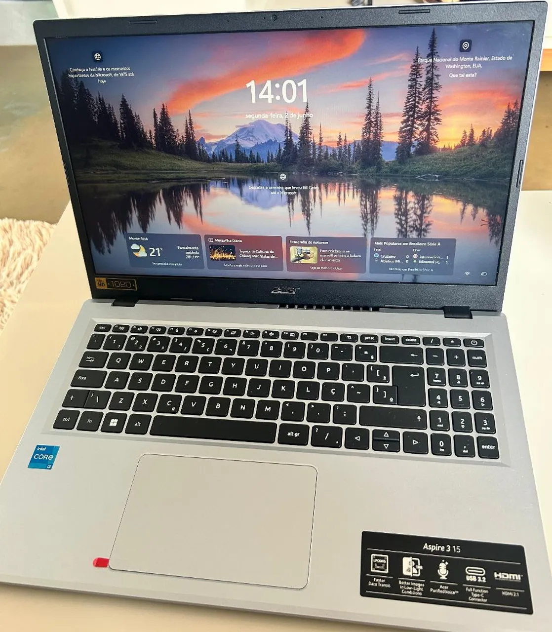 Notebook Acer Aspire 3 - Intel Core i3
