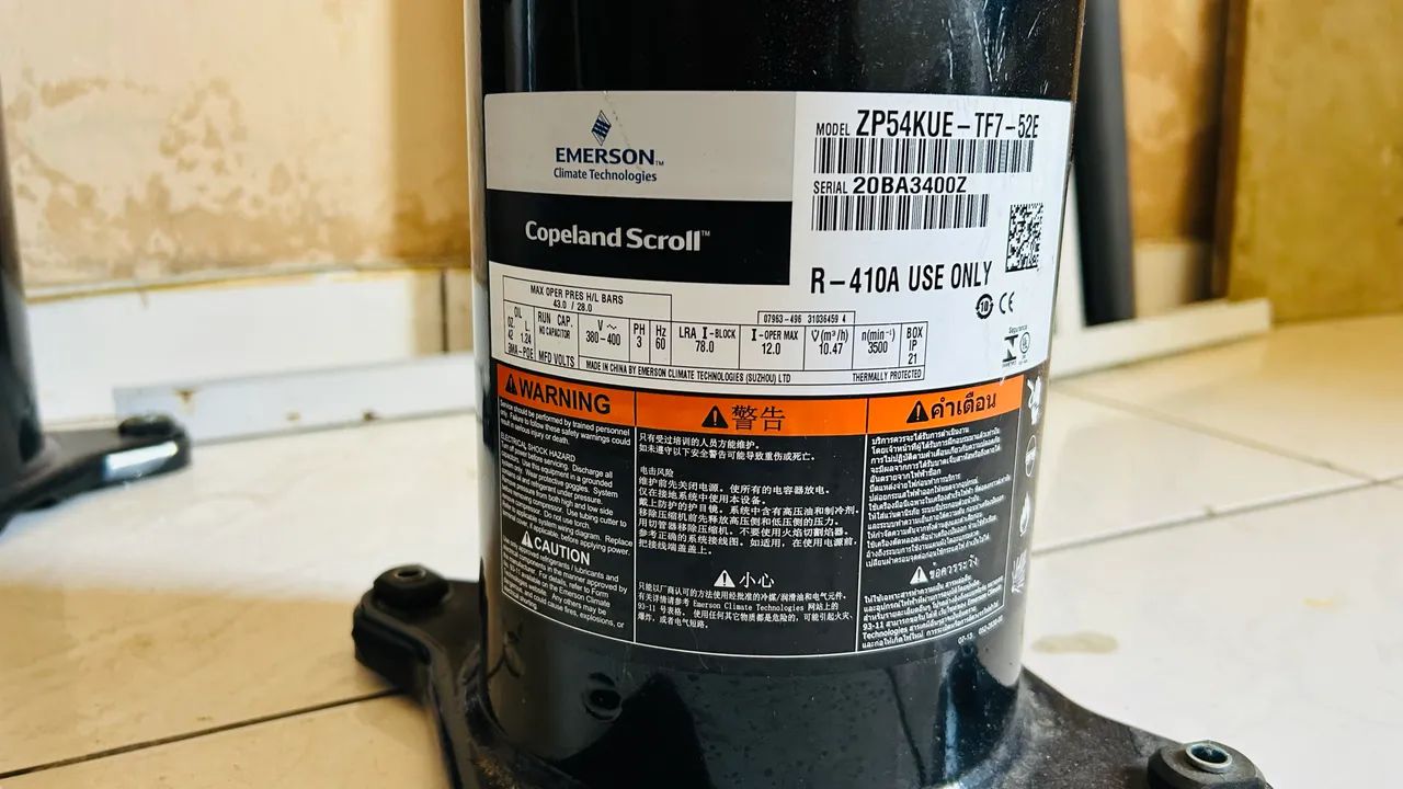 COMPRESSORES SCROLL - 380 TRIFÁSICO 60 MIL BTU?S(GÁS R 410A - Foto 2