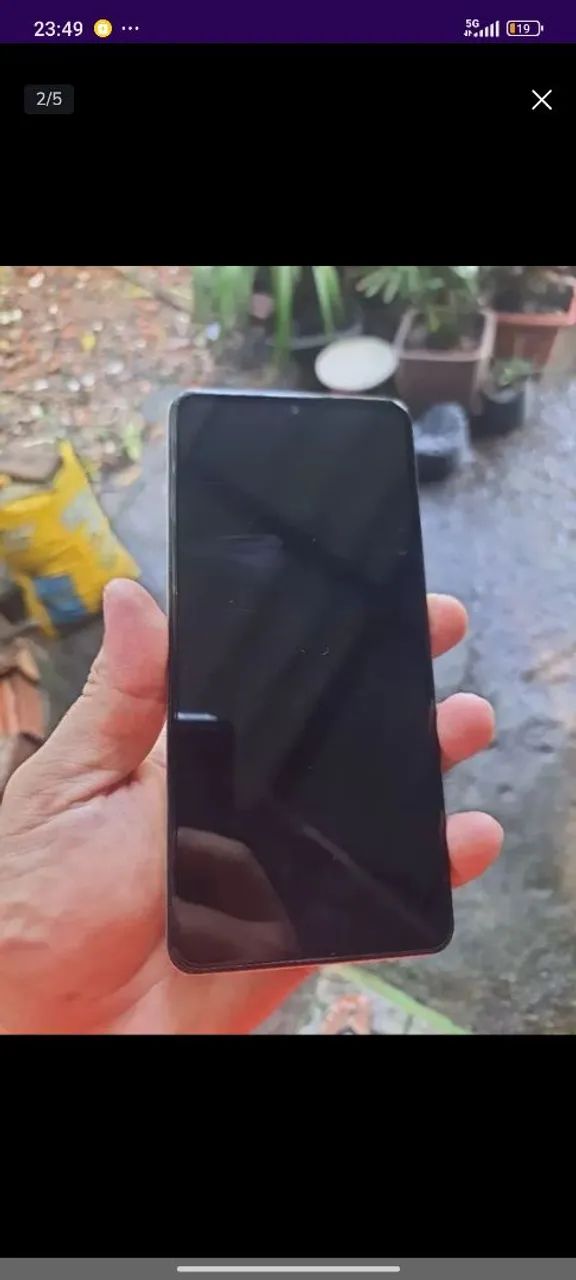 Smartphone Android Poco F4 5G cim defeito 