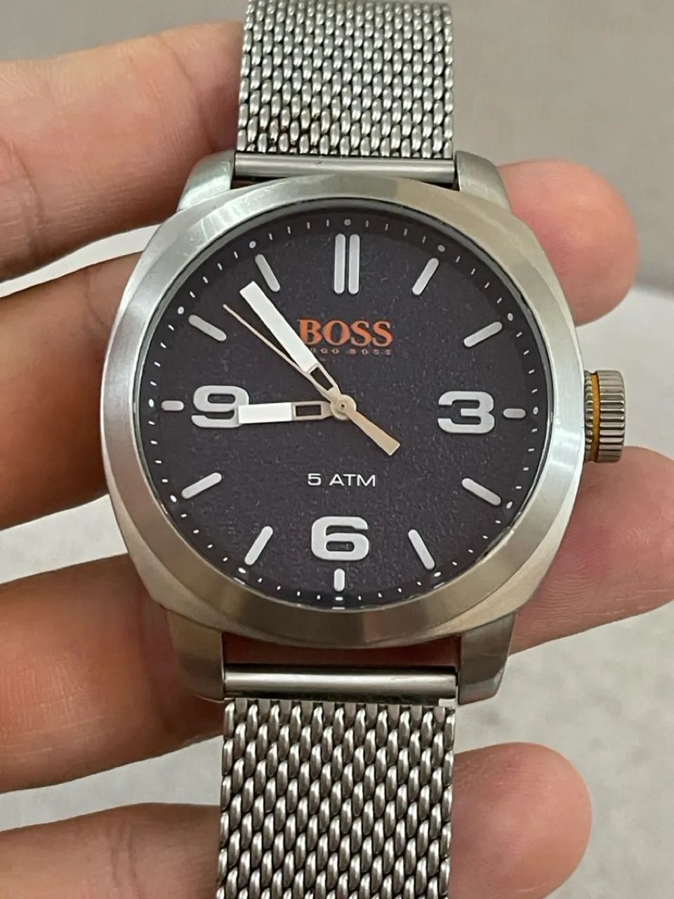 Relógio Boss Masculino Aço Prateado - Foto 3