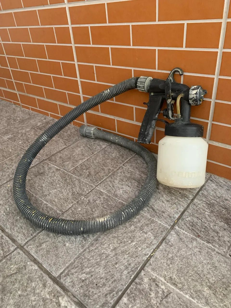 Compressor Pintura Eletrica Pulverizador Tinta Paint Pro 127V - Foto 4