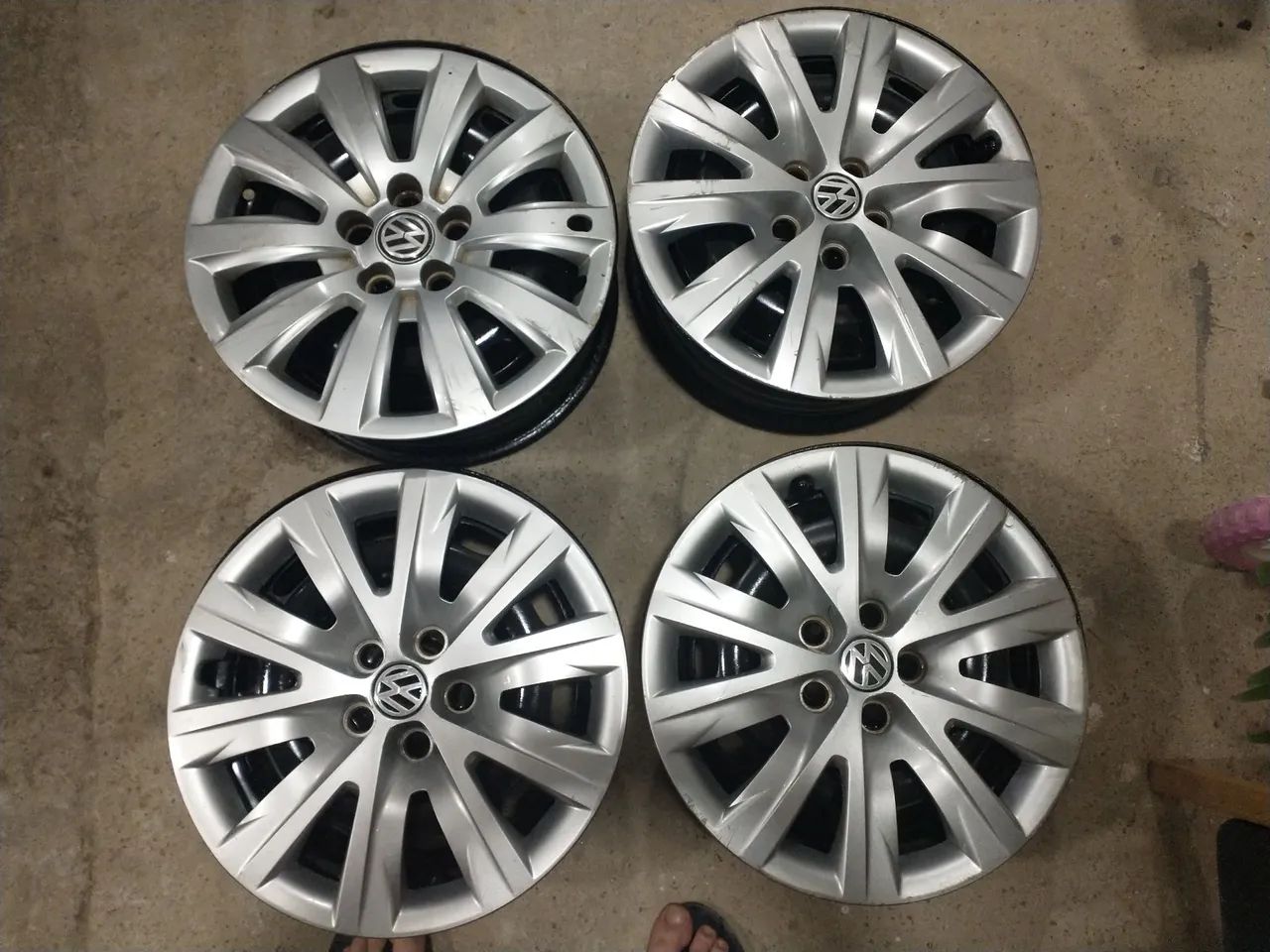 Jogo roda de ferro aro 15 furo 5x100 - Foto 4