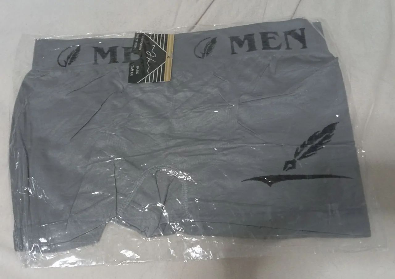 Cuecas box 2 peças - Masculinas Azul e Cinza GG - Foto 3