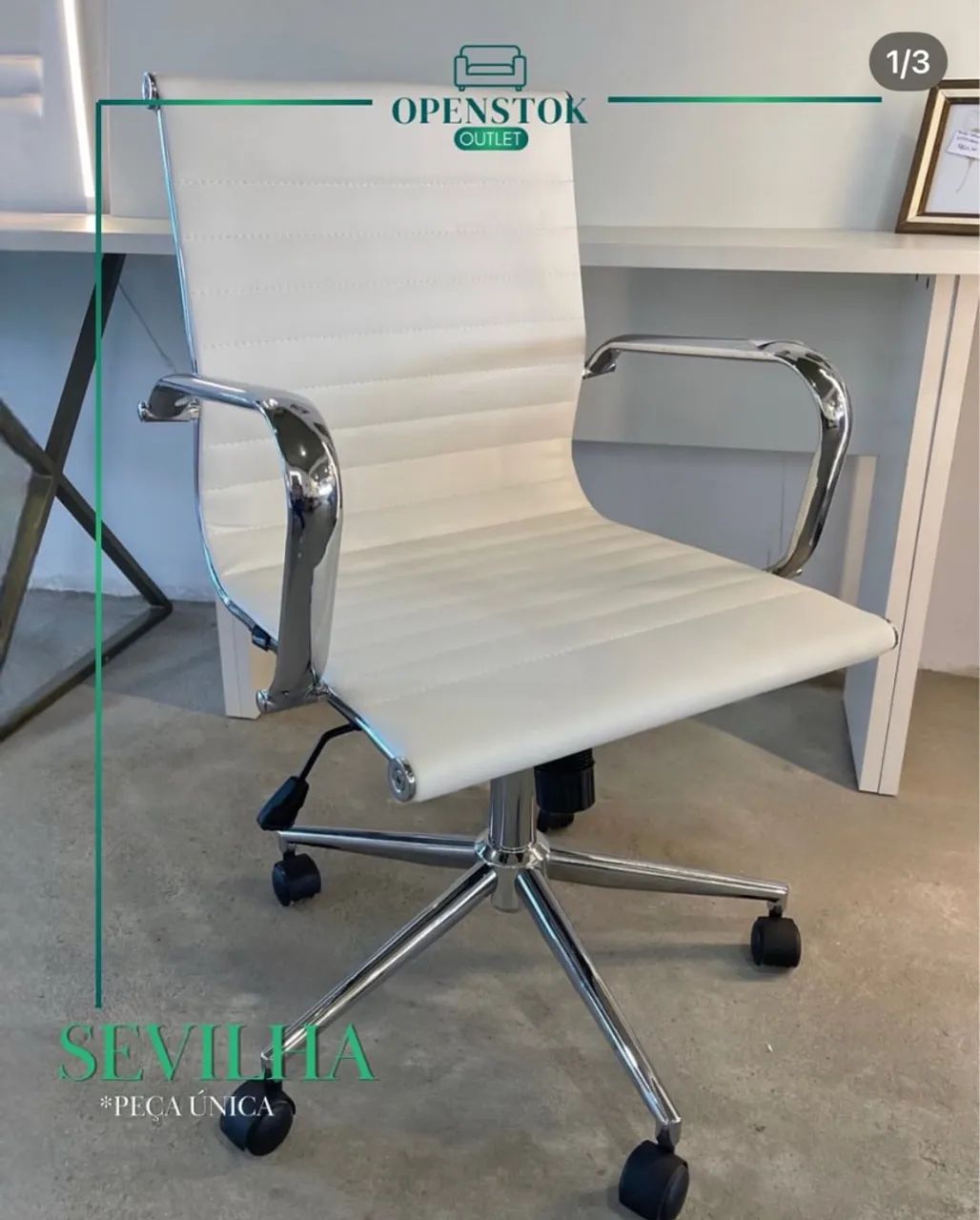 Cadeira office Sevilha nova Tok&Stok 