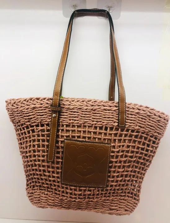 Bolsa de Praia em Crochê palha - Foto 2