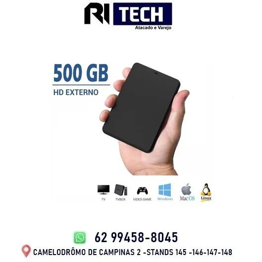 Hd Externo Portátil 500Gb 2.5 Portátil Slim Usb 3.0 