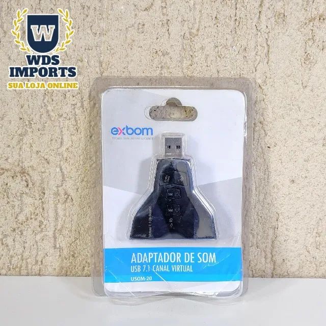 Adaptador placa de som usb 7.1 - Foto 2