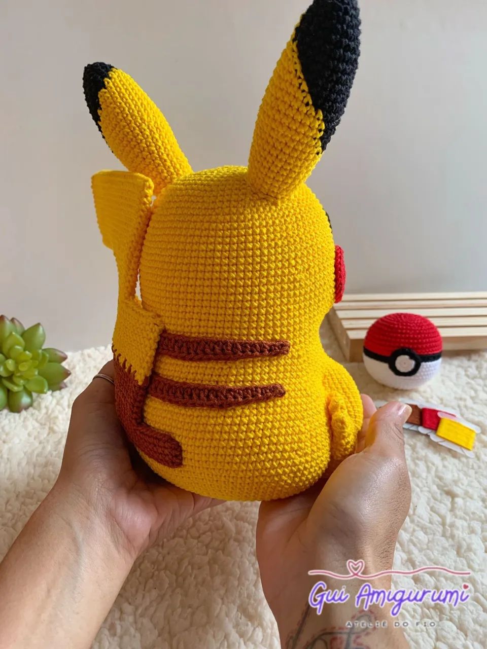 Pikachu Pokémon Amigurumi Chibi Funko Anime Personalizado Artesanal  - Foto 4