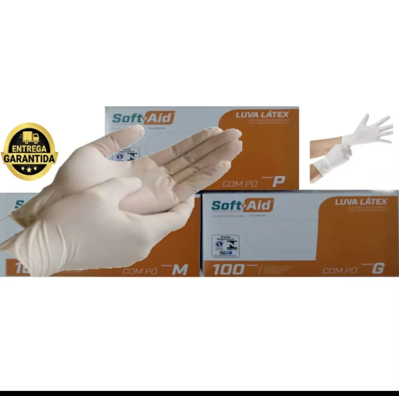Luva látex procedimento P e PP (M 18.00)