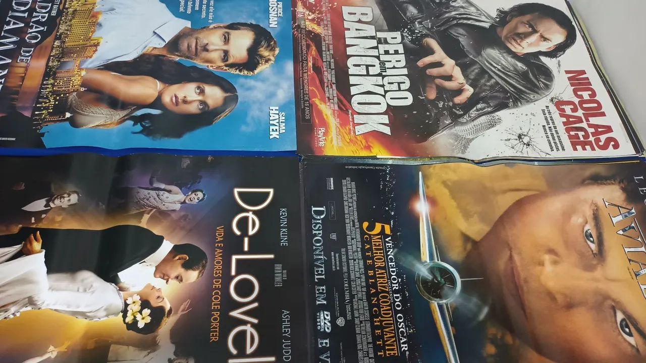 Poster de filmes originais de locadora 