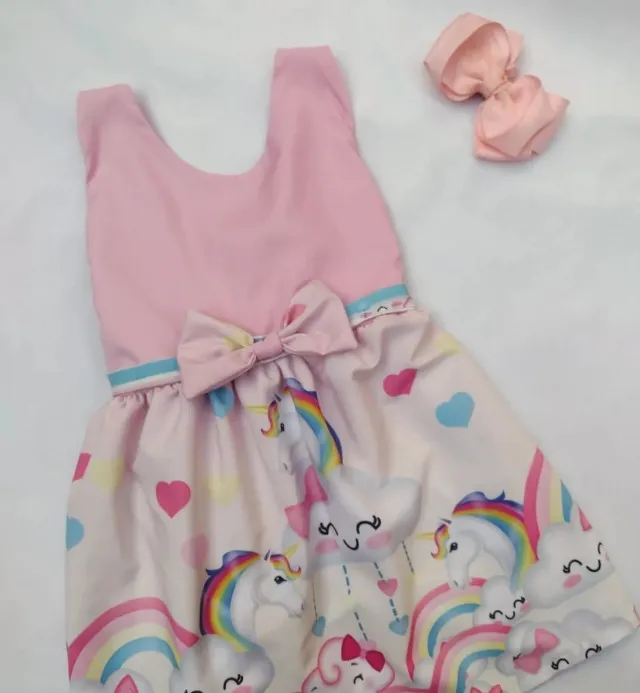 Vestido infantil unicórnio novo