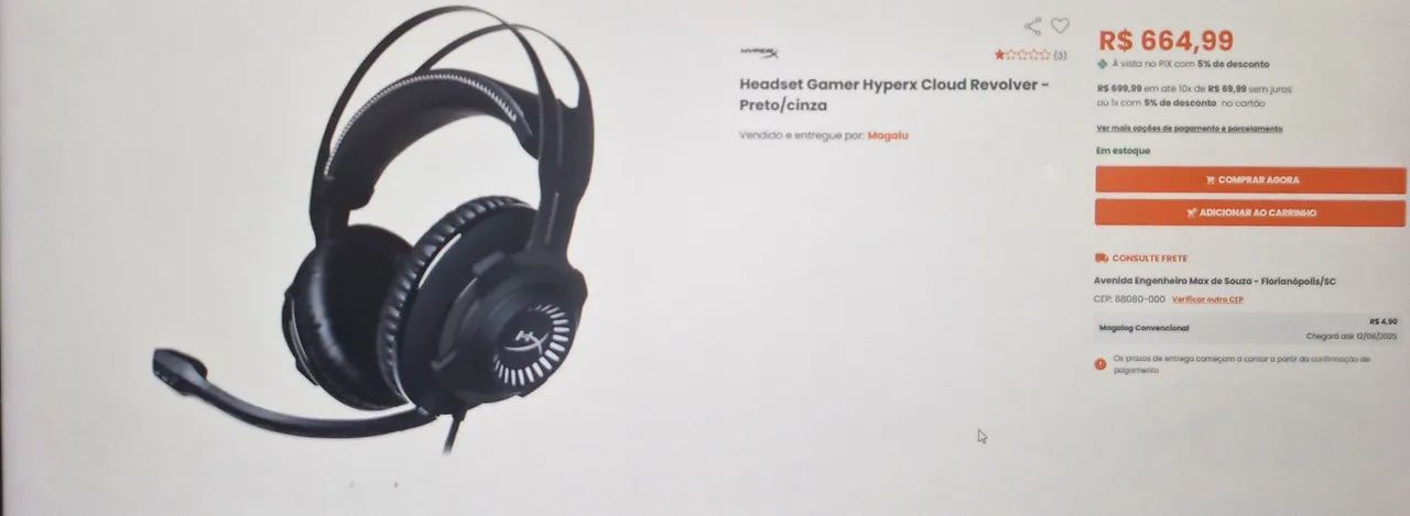 FONE OUVIDO com MICROFONE para jogos no computador  - Foto 3