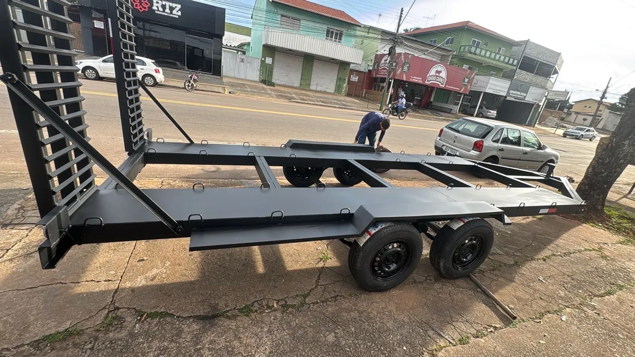 Carreta prancha trucada