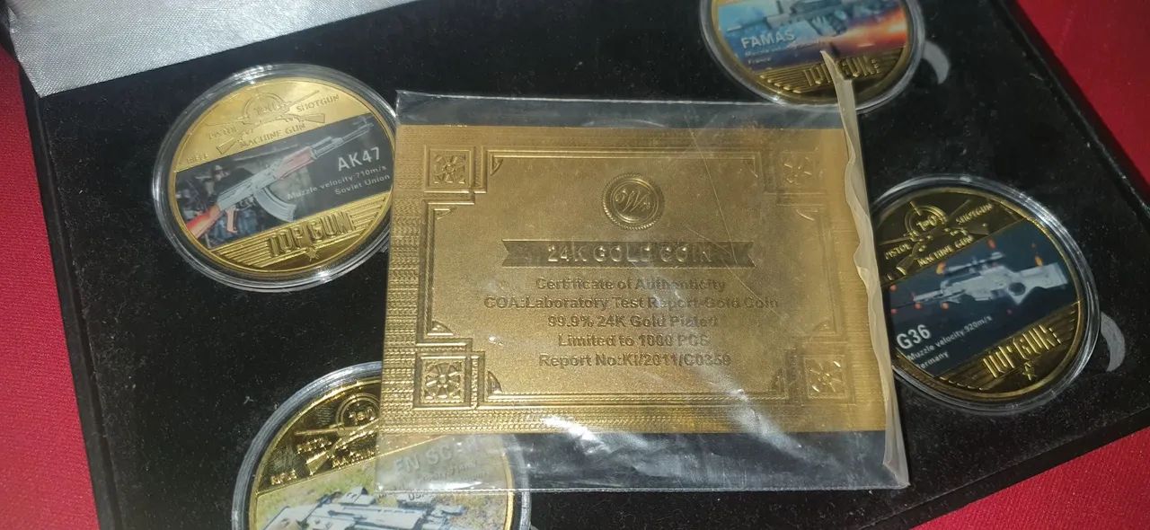 Medalhas banhadas a Ouro 24 k. - Foto 4