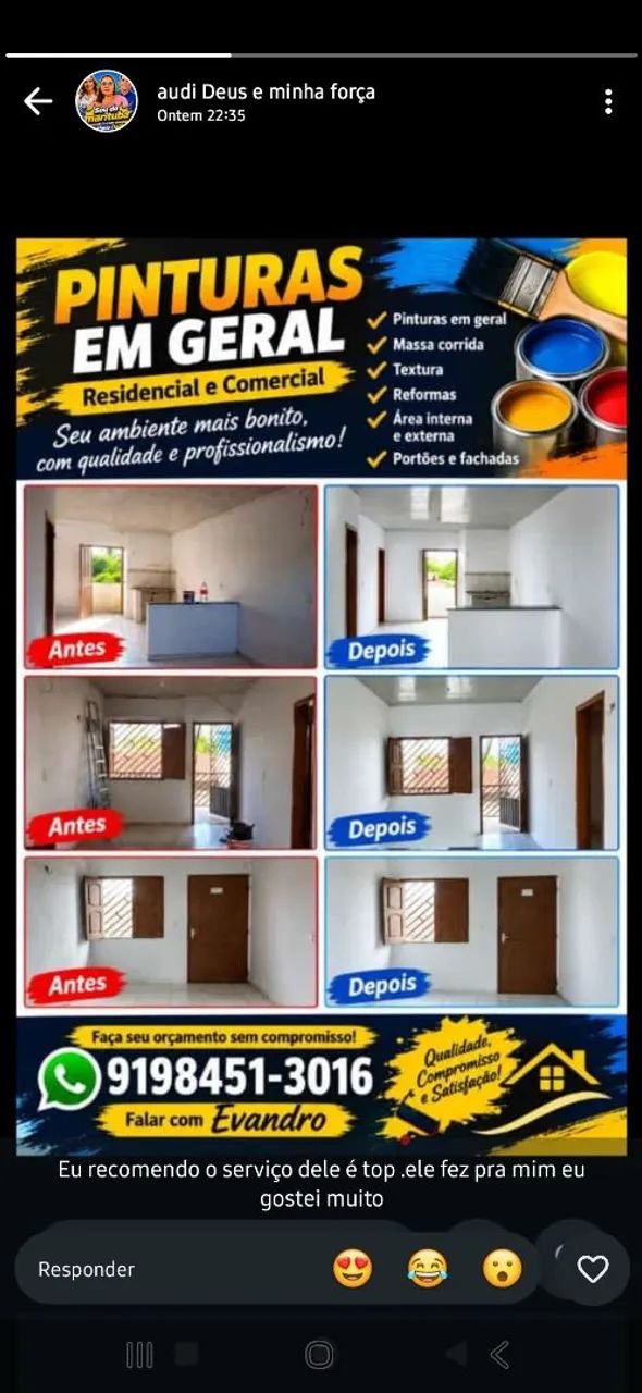 Pinturas em geral