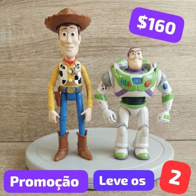 2 action figures wuddy e buzz