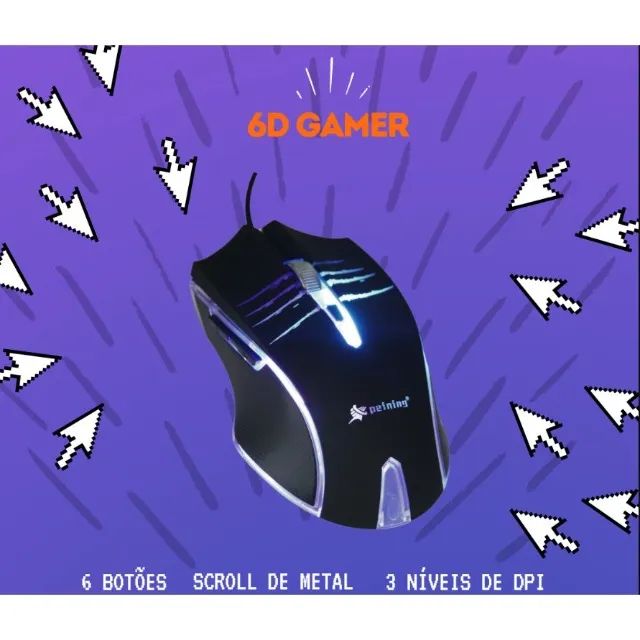 Mouse Peining com Fio Gamer - Foto 2