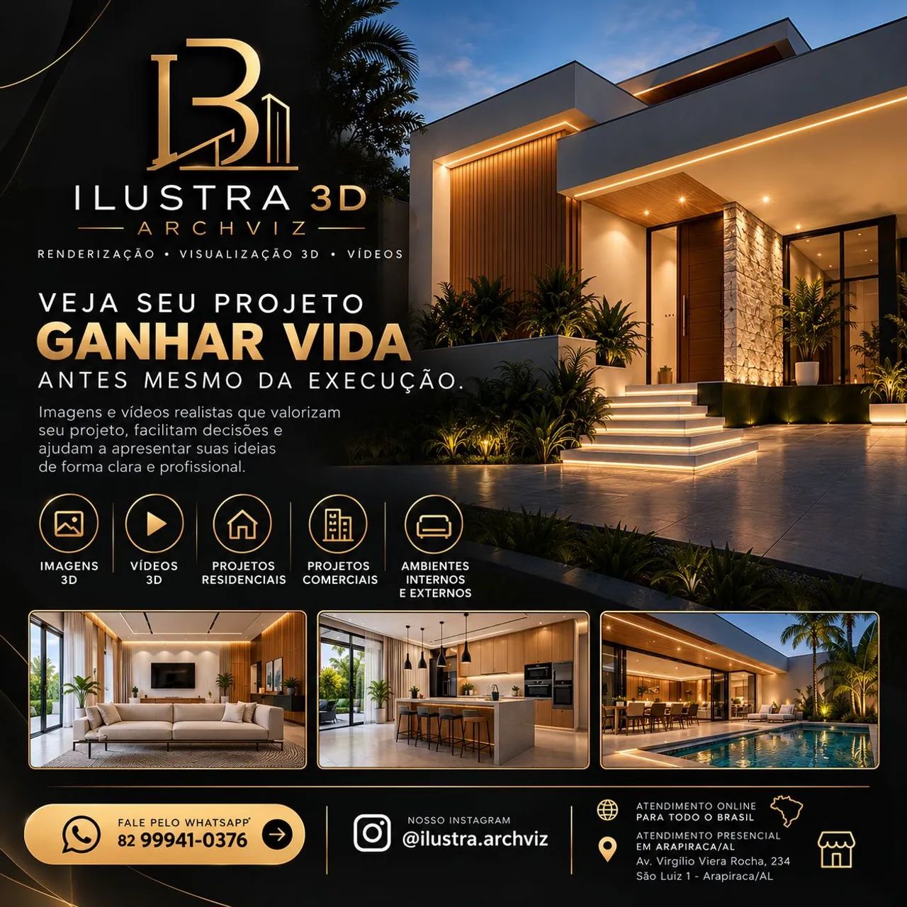 Renderização 3D Profissional | Imagens e Vídeos Realistas