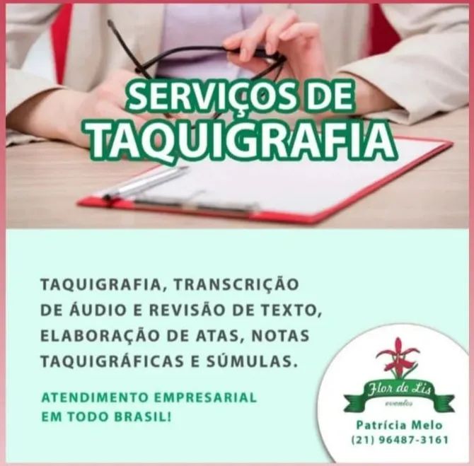 Taquigrafia e Transcrição de Áudio 