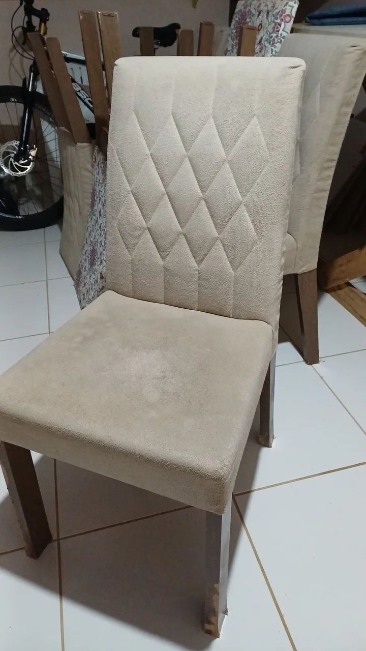 Mesa jantar com 6 cadeiras 1.60 - Foto 3