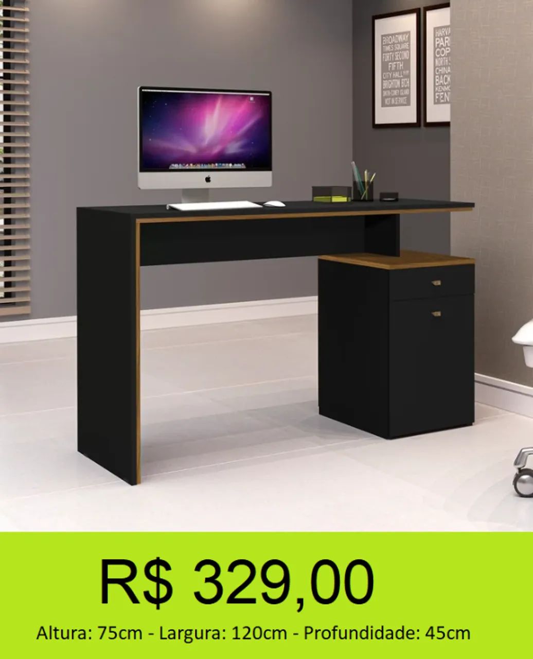 Escrivaninha 1,20 - a pronta entrega  - Foto 2