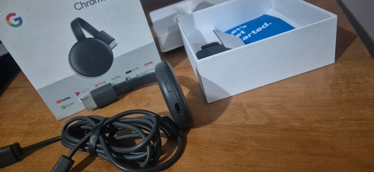 Chromecast 3° Geração Usado na caixa completo! - Foto 4