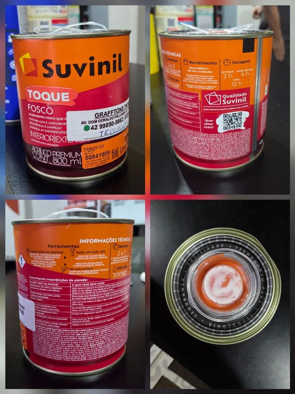 Tinta Suvinil Terracota 800ml - Foto 2