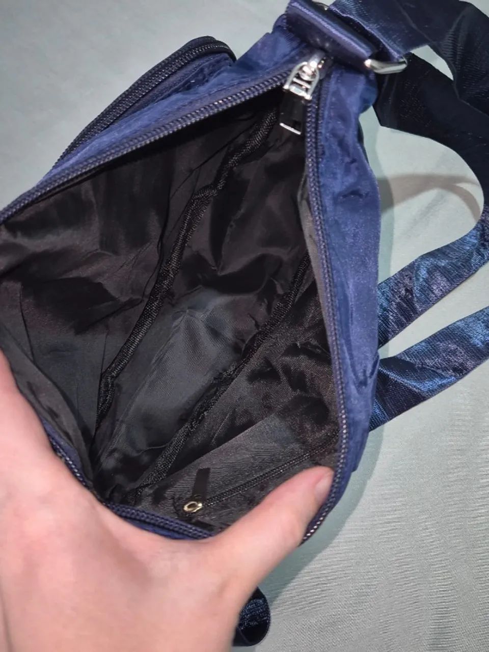 Bolsa transversal azul nova - Foto 5