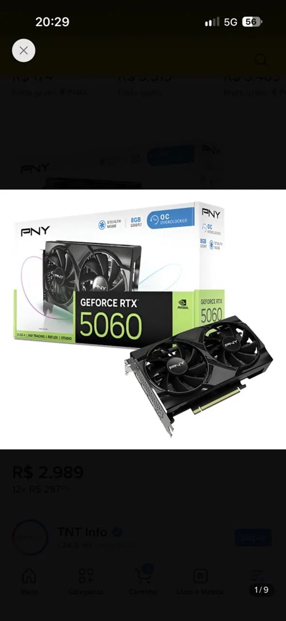 RTX 5060 PNY 8GB