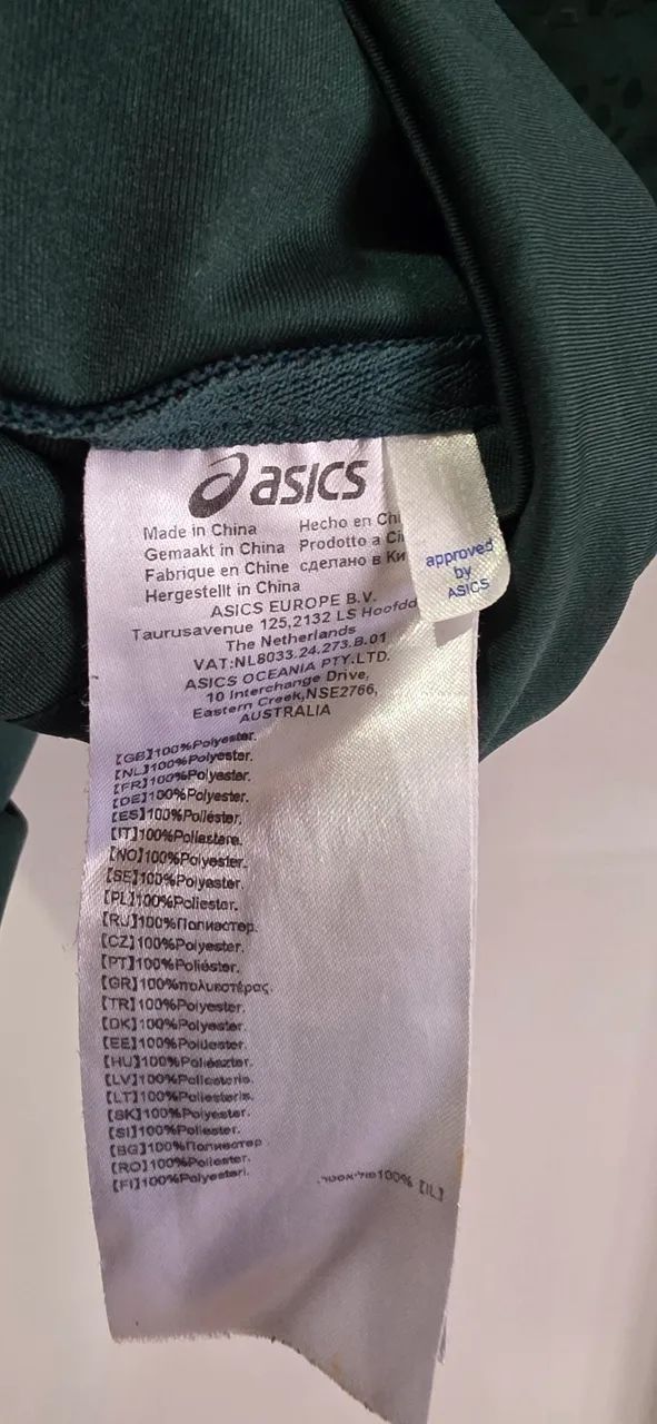 Camisa springboks  África do Sul P slim asics rugby - Foto 4