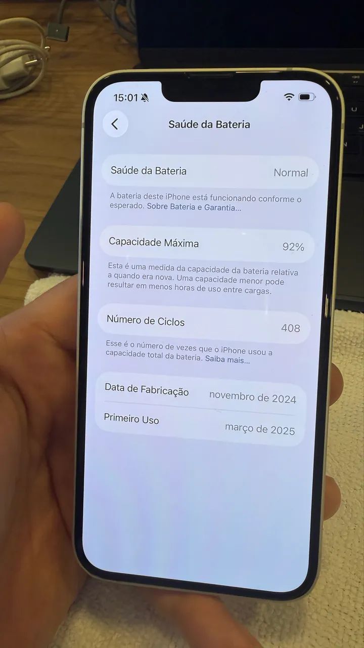 iPhone 16e 128 GB - Branco  - Foto 5