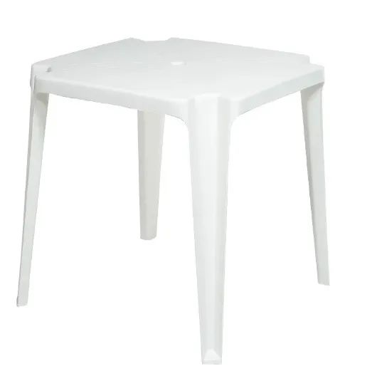  Jogo de Mesa Branca de Plástico  - Foto 3