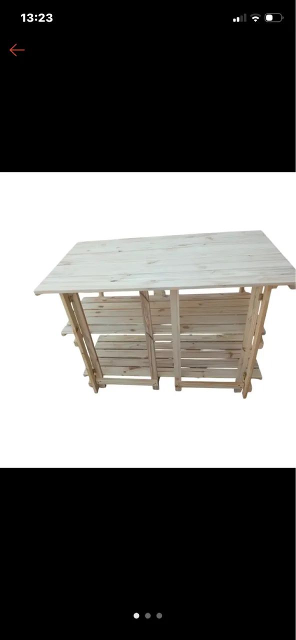 Mesa balcão cavalete com 3 bases - Foto 2