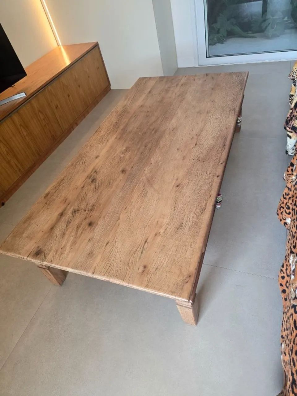 NOVA: Mesa de centro ampla super robusta, fabricada em madeira maciça - Foto 3