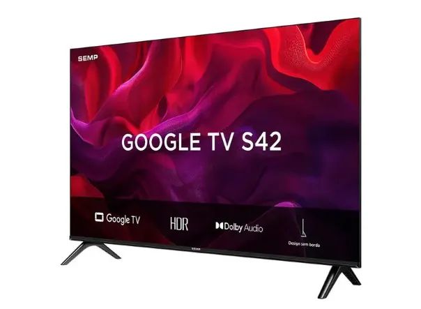 Smart TV 32" SEMP HD LED 32S42 Google TV 2 HDMI