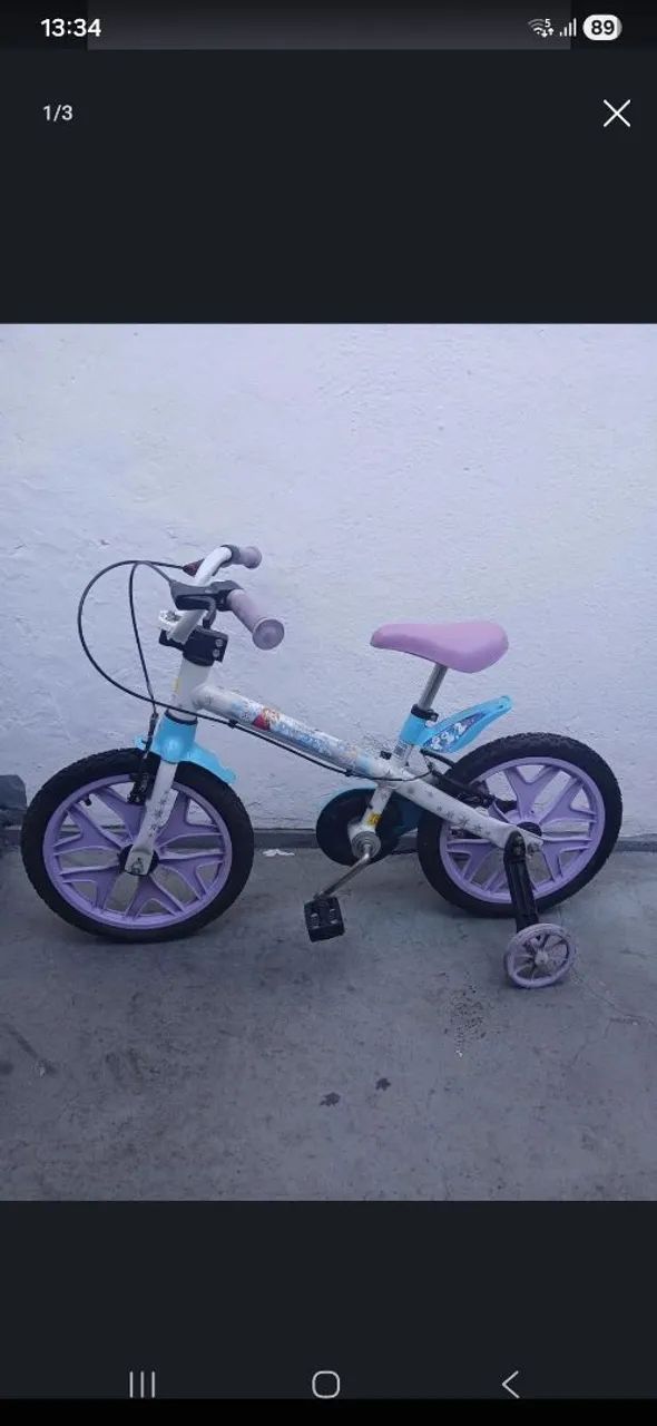 Bicicleta infantil frozen 