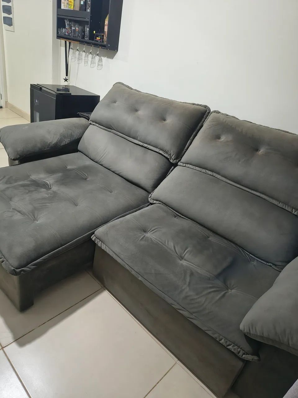 Sofá Retrátil e Reclinável 2,50m - Foto 3