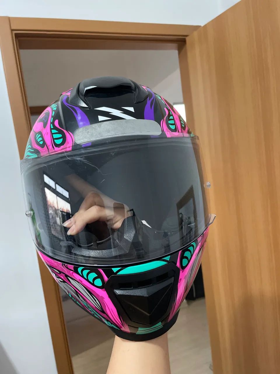 Capacete Norisk Razor Parasite Pink - Foto 2